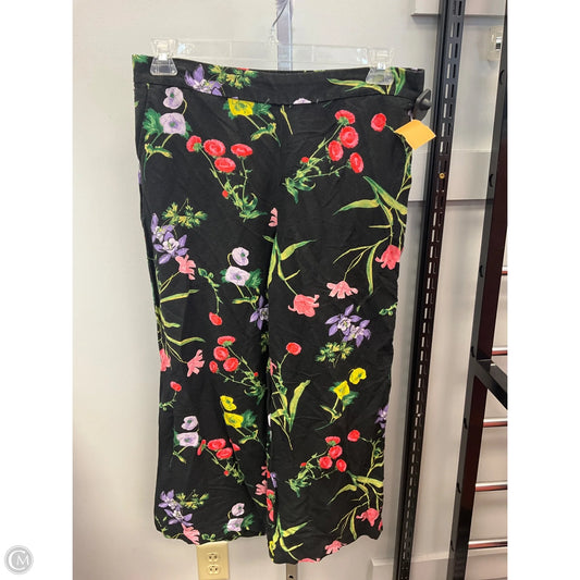 Pants Wide Leg By Loft In Floral Print, Size: Lp