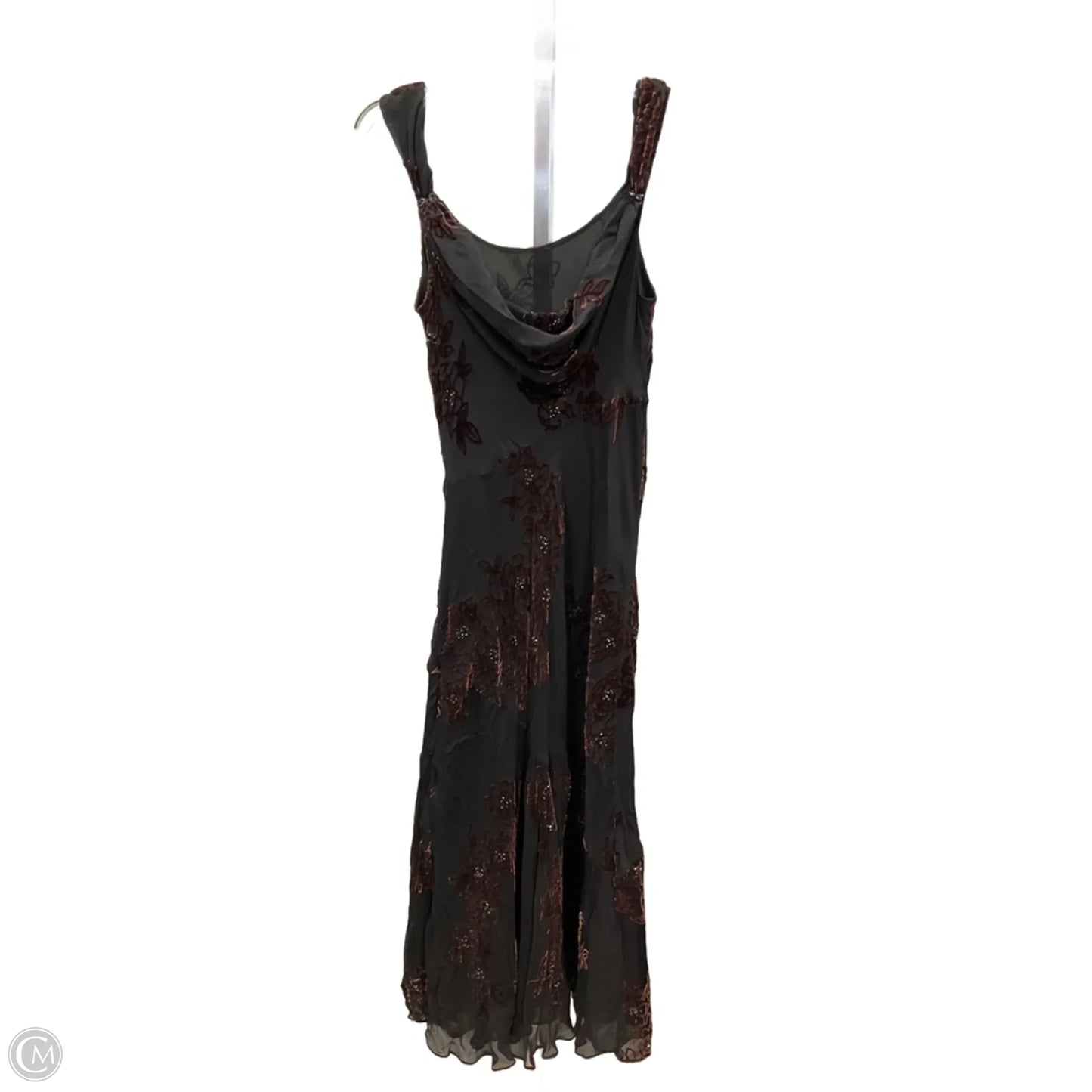 Dress Party Midi By Jones New York In Black & Blue, Size: 12