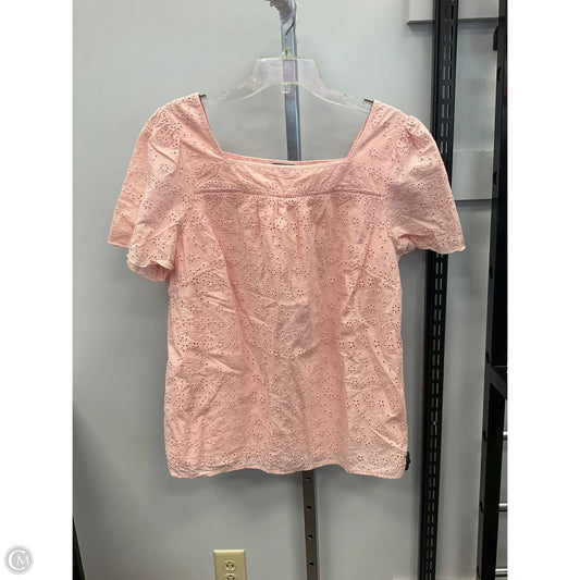 Top Short Sleeve By Talbots In Peach, Size: 1x