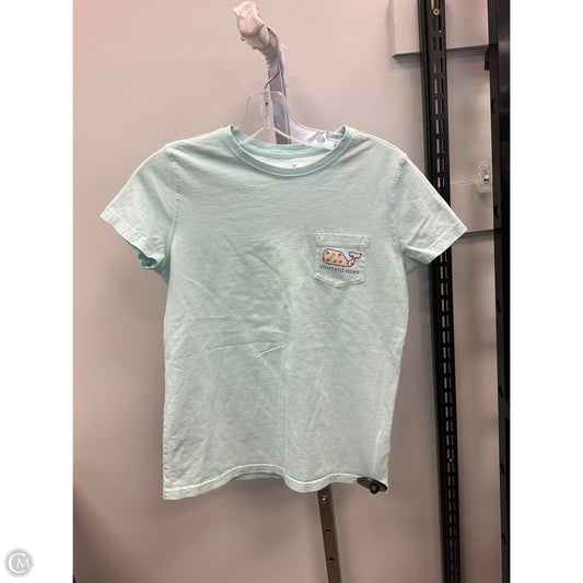 Top Short Sleeve By Vineyard Vines In Aqua, Size: Xs