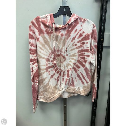 Top Long Sleeve By C And C In Tie Dye Print, Size: L