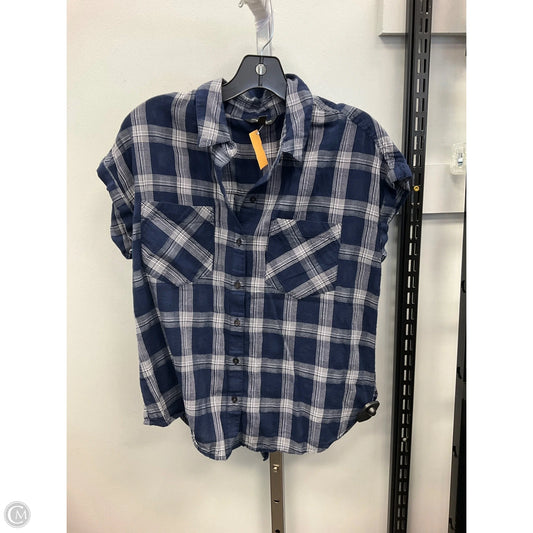 Top Short Sleeve By Lucky Brand In Navy, Size: S