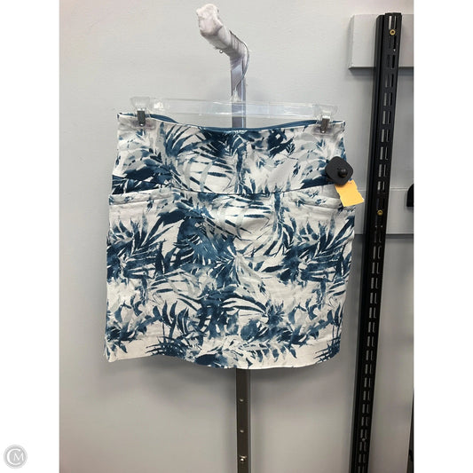 Skort By Sc & Co In Blue & White, Size: L