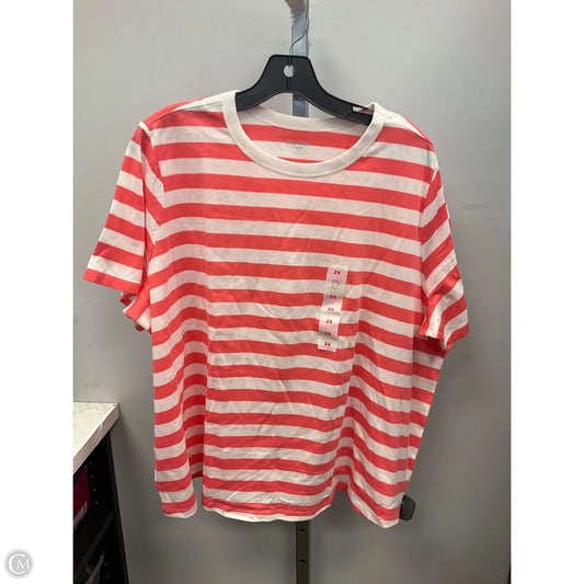 Top Short Sleeve By Old Navy In Striped Pattern, Size: 2x