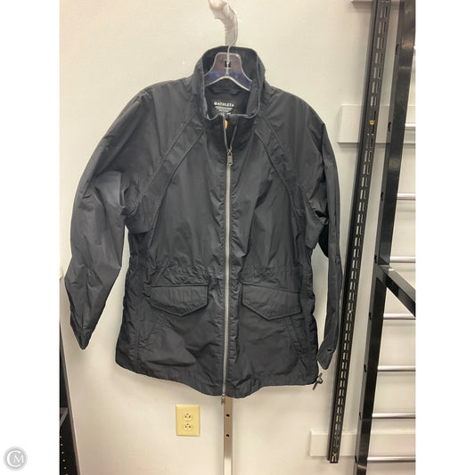 Jacket Windbreaker By Athleta In Black, Size: L