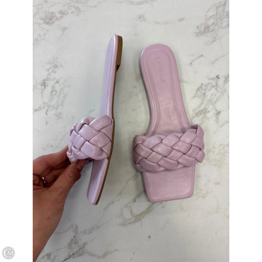 Sandals Flats By Bamboo In Purple, Size: 7