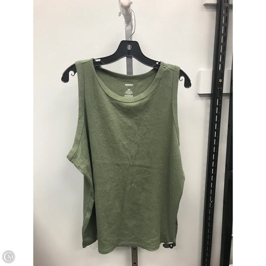 Tank Top By Sonoma In Green, Size: 2x