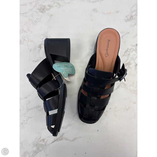 Sandals Heels Block By Bare Traps In Black, Size: 7