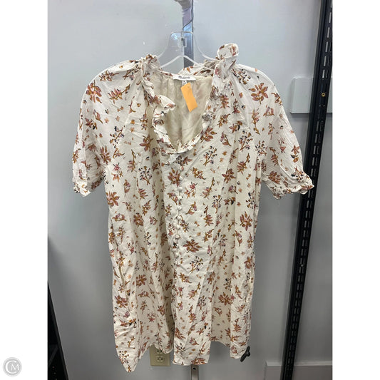 Dress Casual Short By Madewell In Floral Print, Size: M