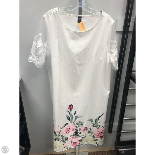 Dress Casual Short By Shein In White, Size: 1x