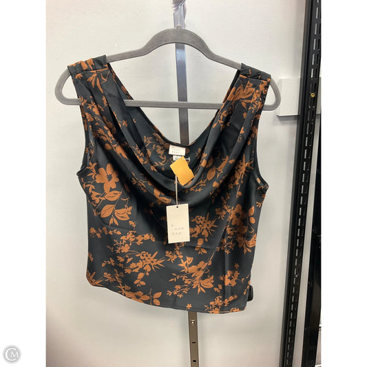 Top Short Sleeve By A New Day In Black & Brown, Size: L