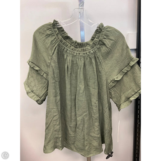 Top Short Sleeve By Nanette By Nanette Lepore In Green, Size: M