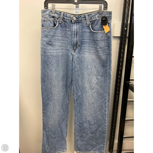 Jeans Wide Leg By Just Black In Blue Denim, Size: 12