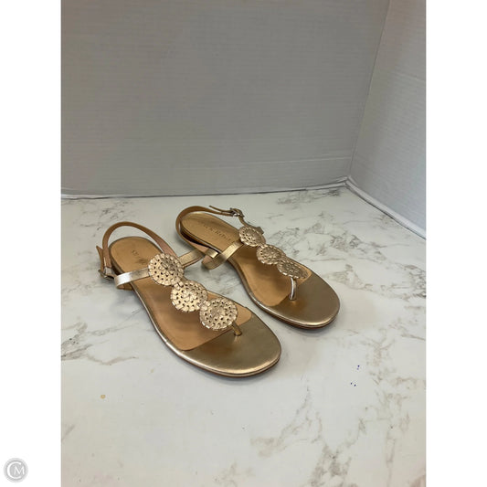 Sandals Flats By Jack Rogers In Gold, Size: 9.5
