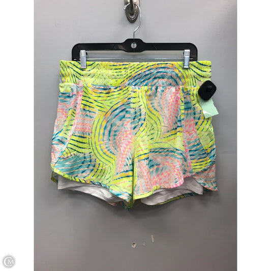 Athletic Shorts By Avia In Yellow, Size: L