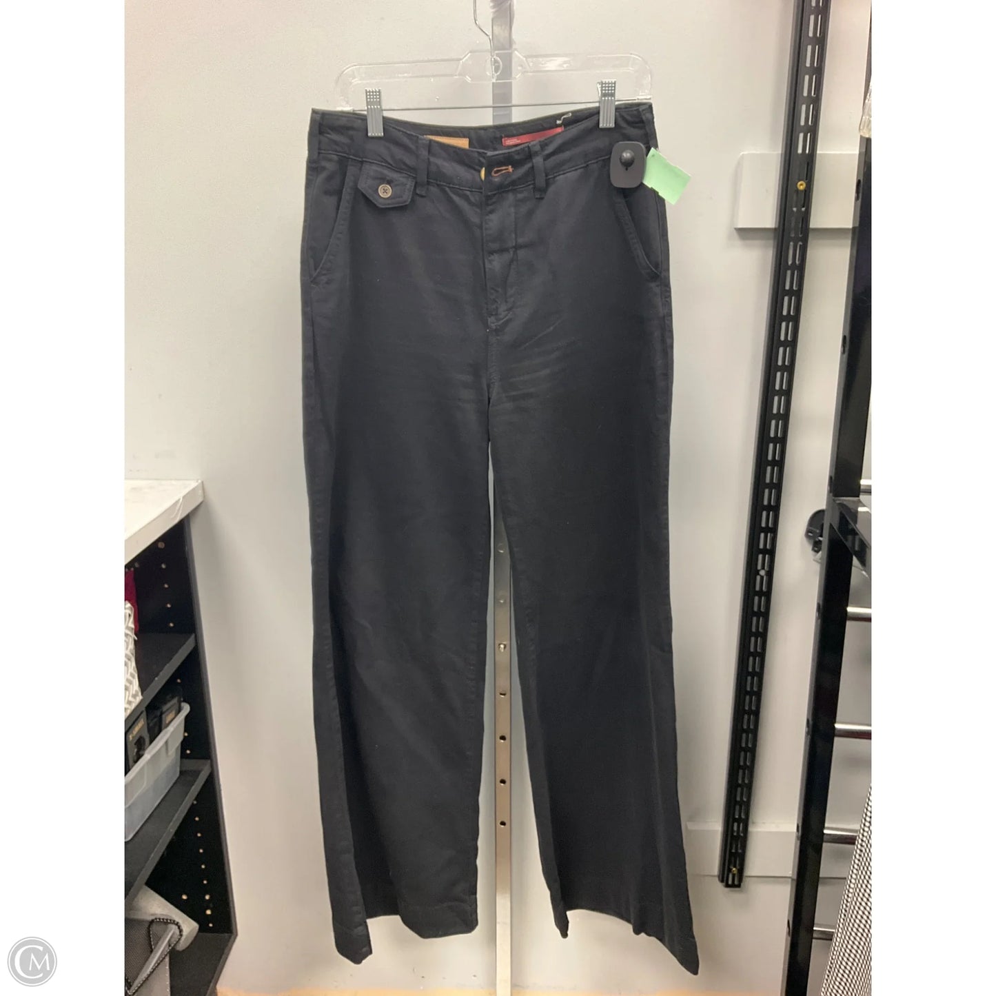 Jeans Wide Leg By Pilcro In Black Denim, Size: 4