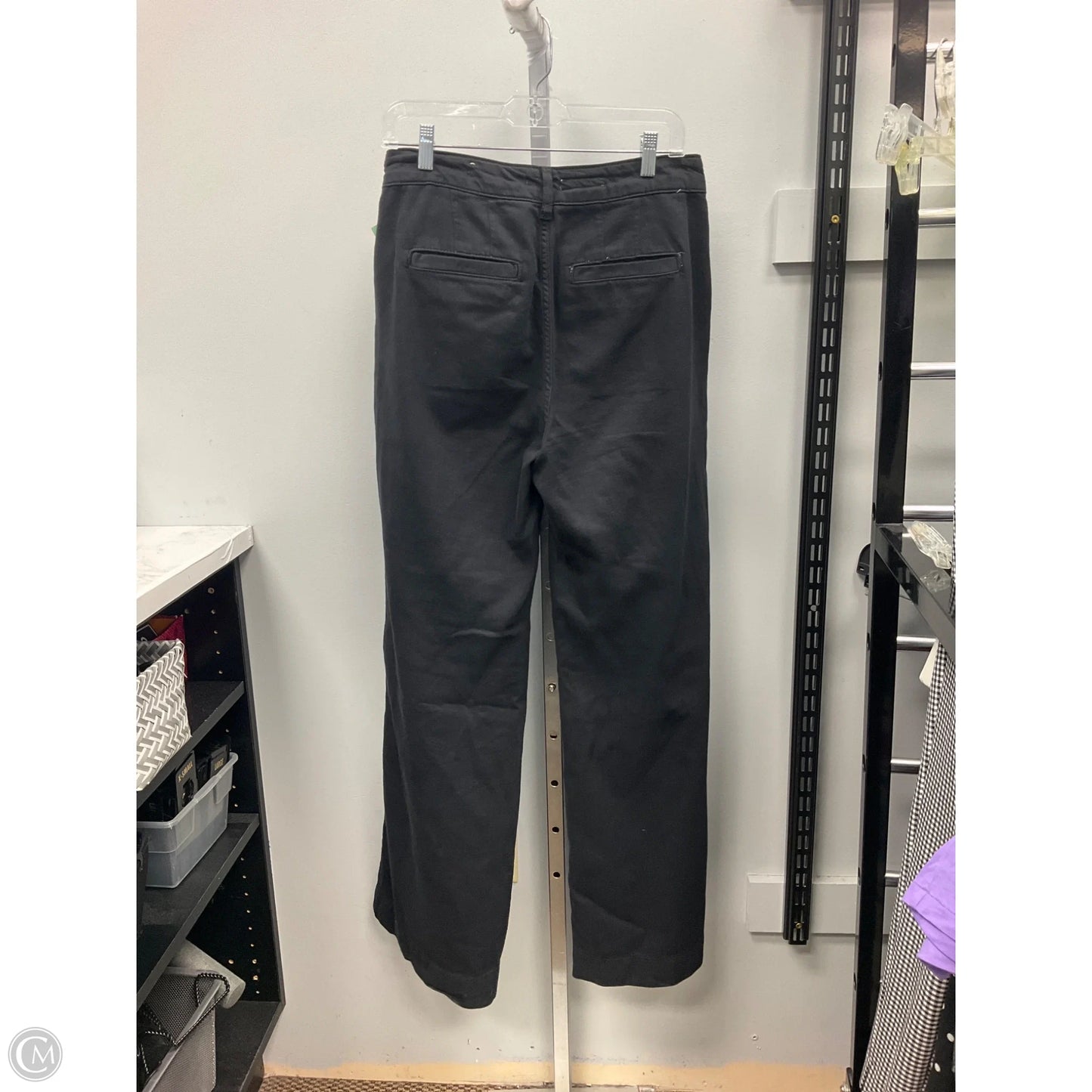 Jeans Wide Leg By Pilcro In Black Denim, Size: 4