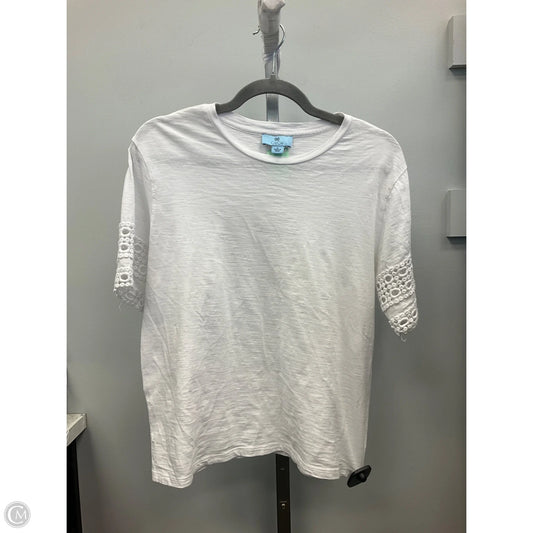 Top Short Sleeve By Cece In White, Size: S