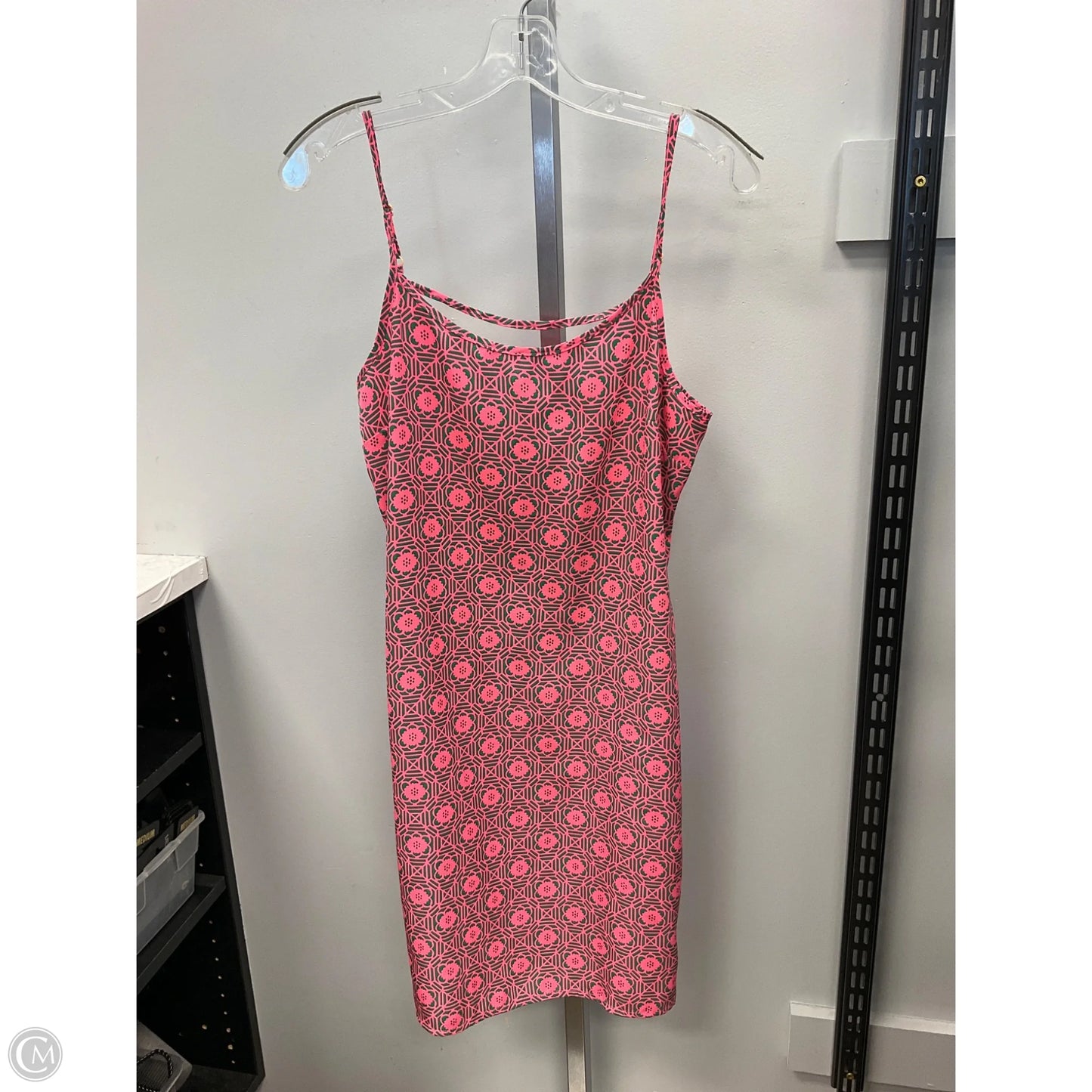 Dress Casual Short By One Clothing In Green & Pink, Size: S