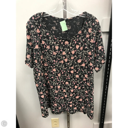 Top Short Sleeve By Pure Jill In Floral Print, Size: 2x