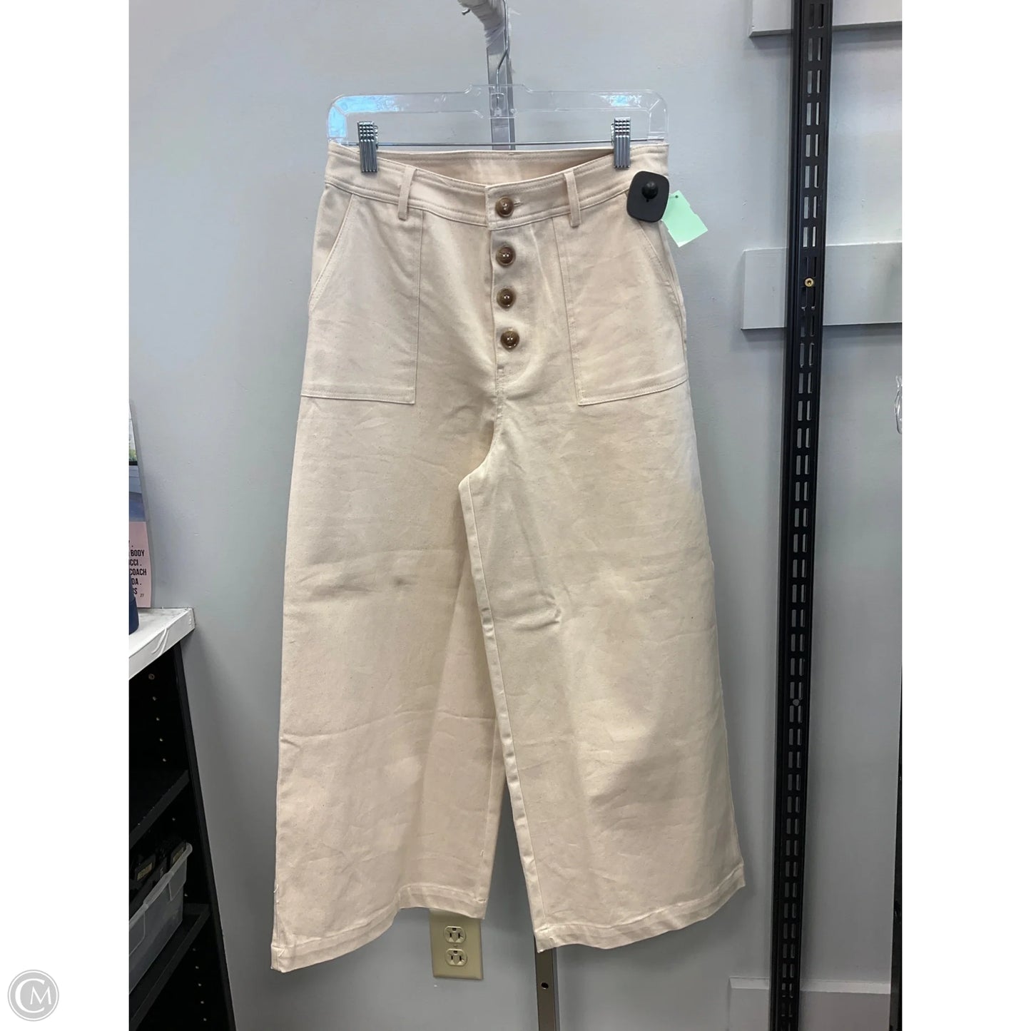 Pants Wide Leg By Mi Ami In Cream, Size: M