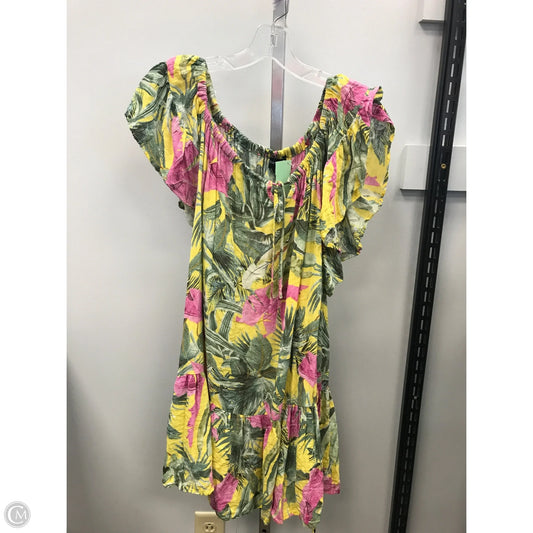 Dress Casual Short By Cynthia Rowley In Tropical Print, Size: M