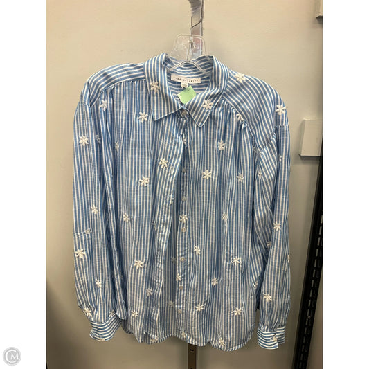 Top Long Sleeve By Jane And Delancey In Striped Pattern, Size: M