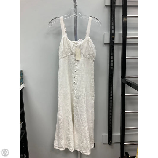 Dress Casual Midi By Sim & Sam In White, Size: S