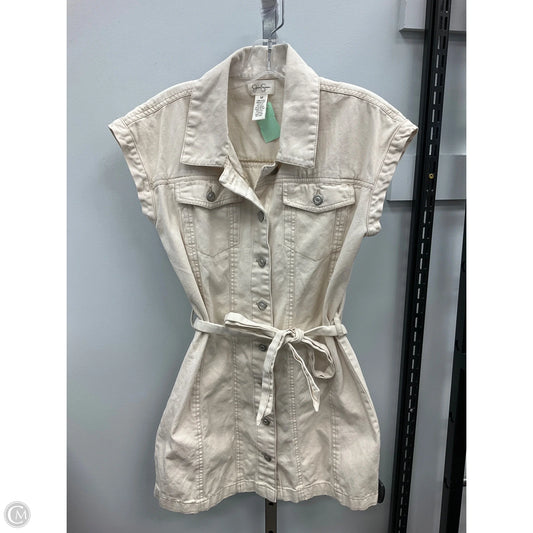 Dress Casual Short By Jessica Simpson In Beige, Size: M