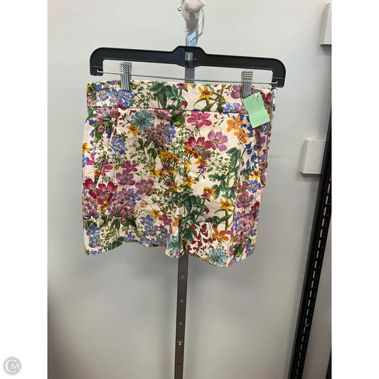 Shorts By Zara In Floral Print, Size: S