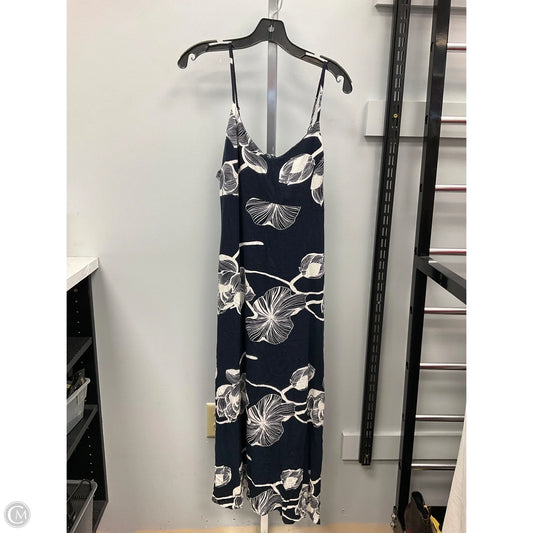 Dress Casual Midi By Cmc In Navy, Size: L