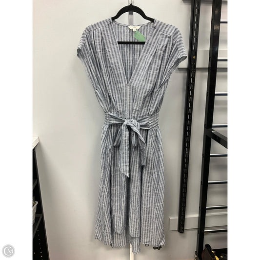 Dress Casual Midi By Max Studio In Blue & White, Size: Xl