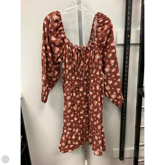 Dress Casual Short By Celebrity Pink In Floral Print, Size: Xl