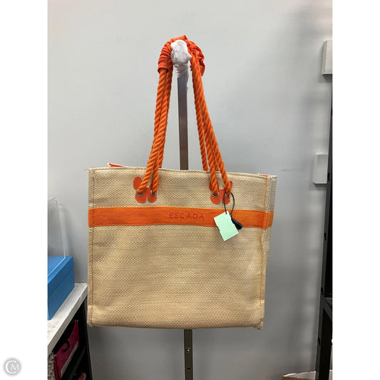 Tote Designer By Escada, Size: Large