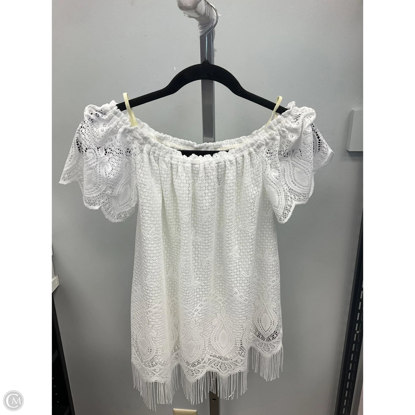 Top Sleeveless Designer By Lilly Pulitzer In White, Size: S