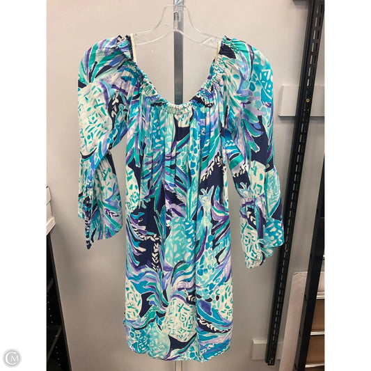 Dress Designer By Lilly Pulitzer In Blue & Green, Size: S