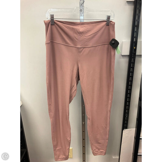 Athletic Leggings By Lululemon In Mauve, Size: L