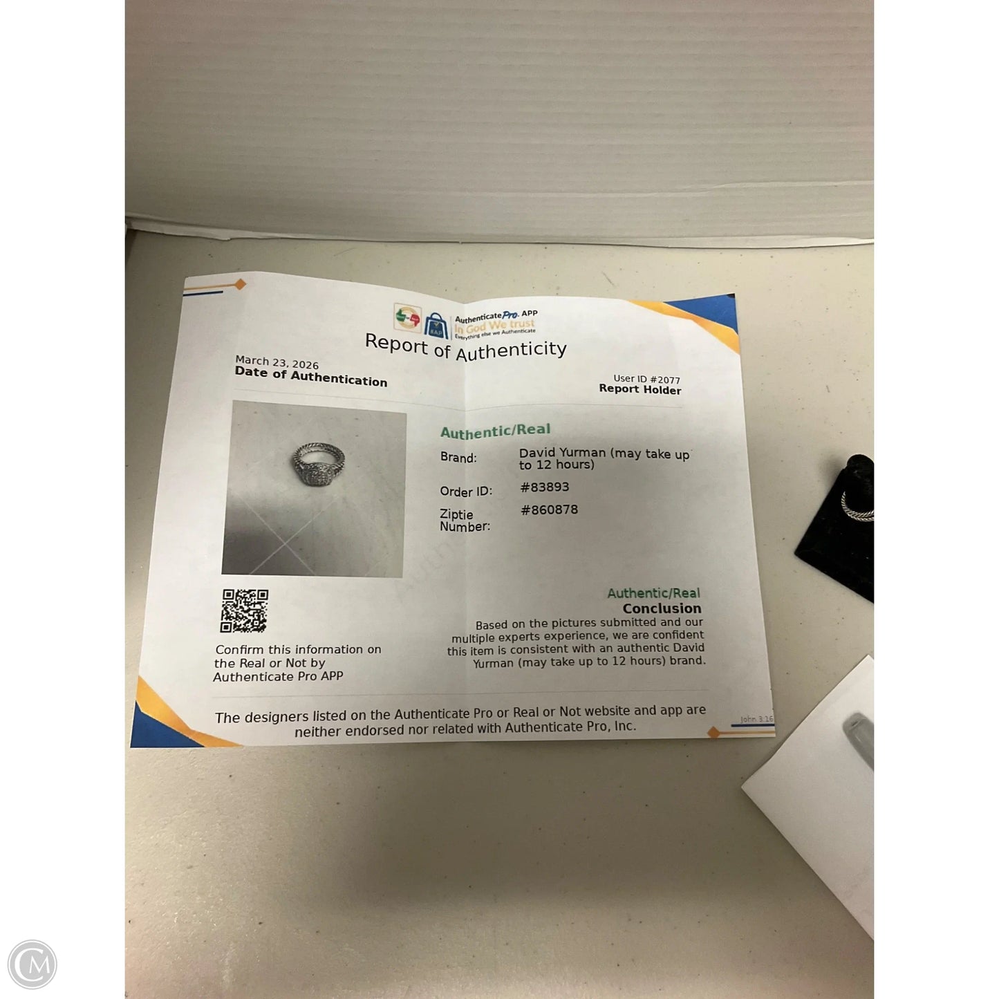 Ring Luxury Designer By David Yurman, Size: 5