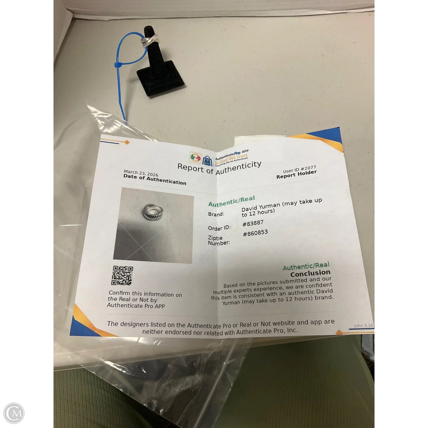 Ring Luxury Designer By David Yurman, Size: 6