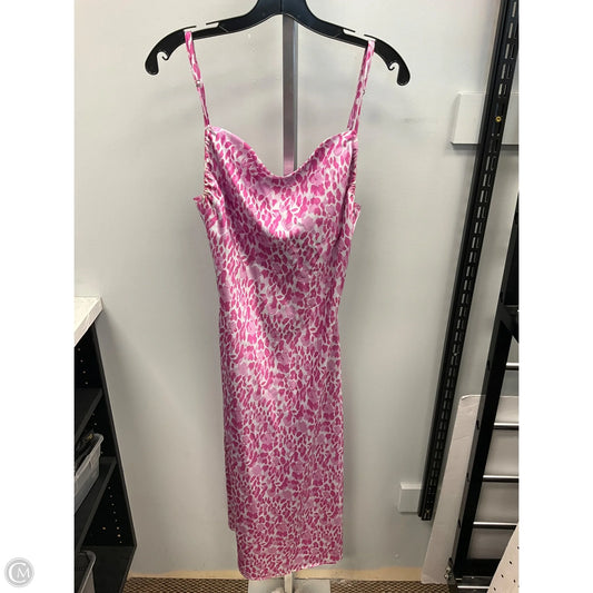 Dress Casual Midi By Cmc In Pink, Size: L
