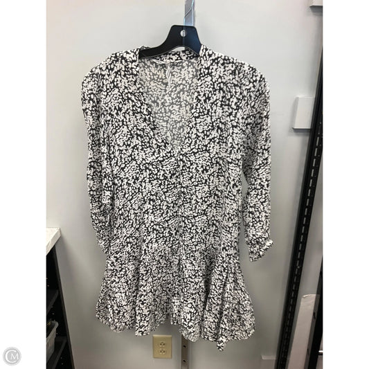 Dress Casual Short By Zara In Black & White, Size: Xs