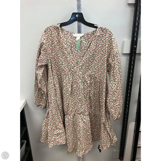 Dress Casual Short By H&m In Floral Print, Size: Xs