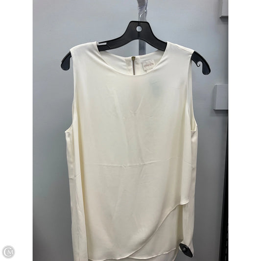 Top Sleeveless By Chicos In Cream, Size: M