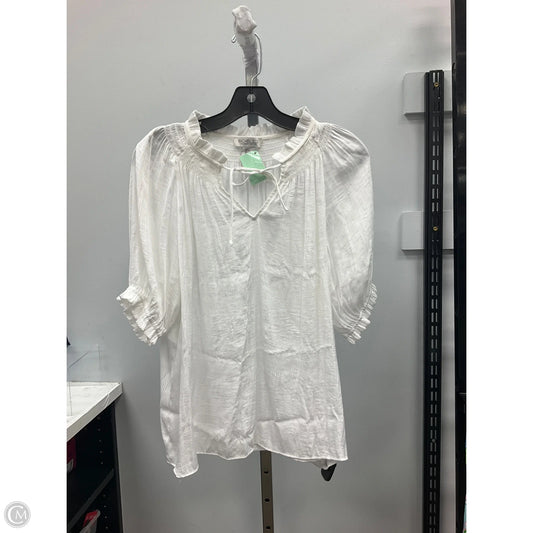 Top Short Sleeve By Rachel Zoe In White, Size: S