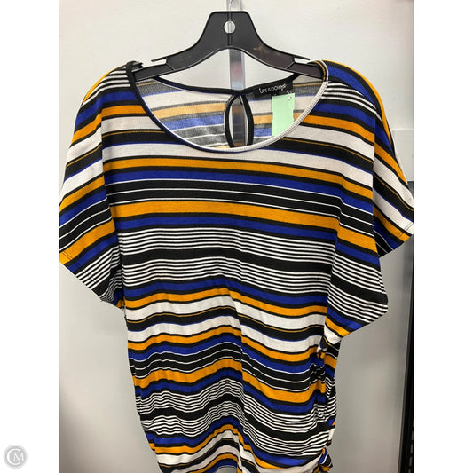 Top Short Sleeve By Clothes Mentor In Striped Pattern, Size: 1x