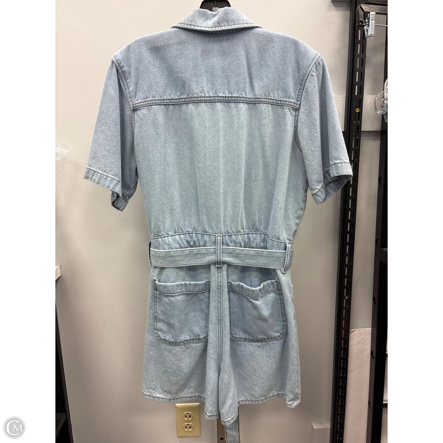 Romper By Universal Thread In Blue Denim, Size: 8