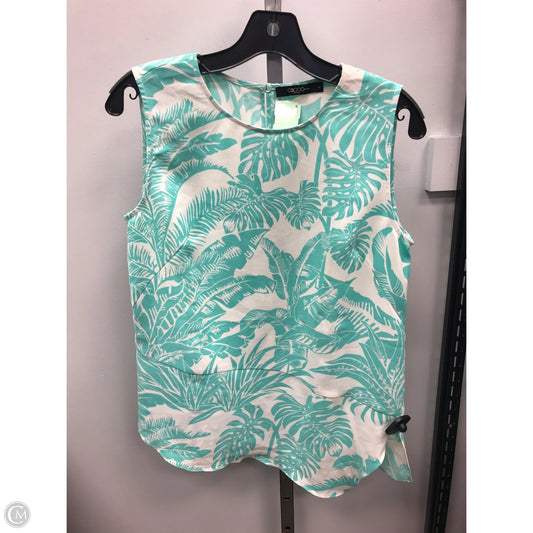 Top Sleeveless By Cmc In Aqua, Size: 10