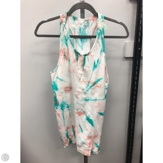 Athletic Tank Top By Zyia In Tie Dye Print, Size: M