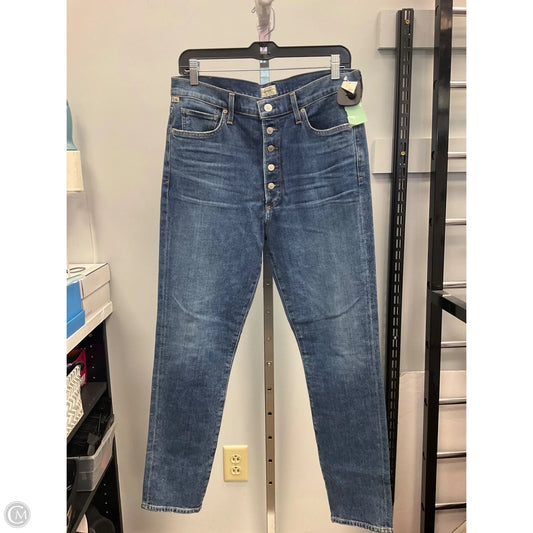 Jeans Straight By Citizens Of Humanity In Blue Denim, Size: 12