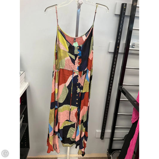 Dress Casual Midi By Clothes Mentor In Multi-colored, Size: Xl